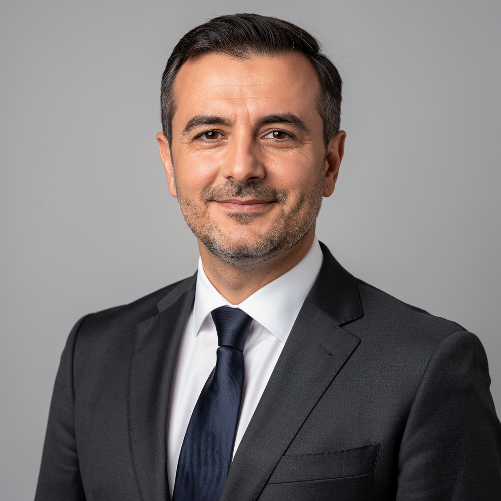 Turkish male lawyer portrait in suit